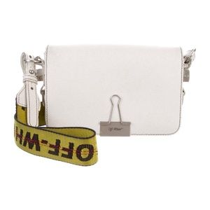 Off White Binder Clip Mini Bag